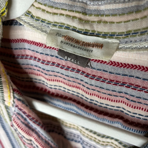 Anthropologie Multicolor Striped Blouse - Picture 6 of 7
